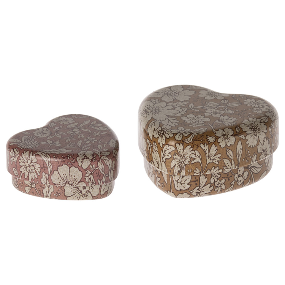 Metal hjerteæske sæt