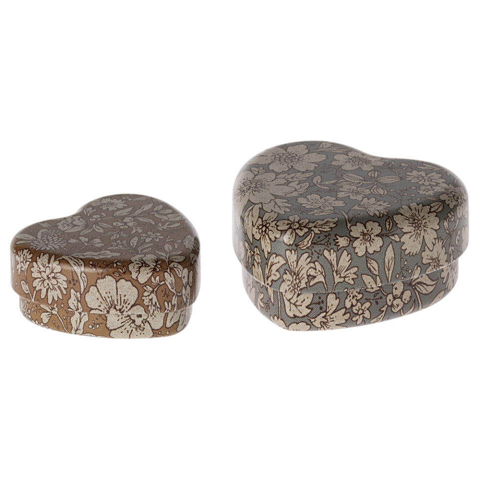 Metal hjerteæske sæt