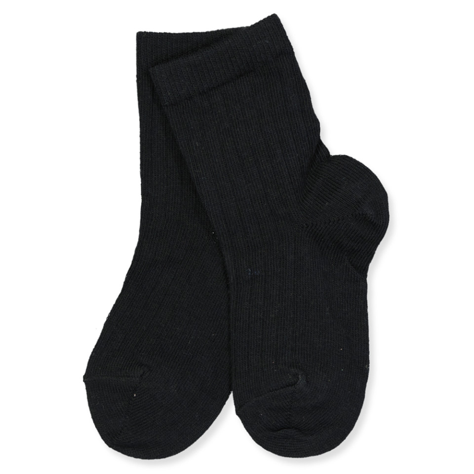 Sorte rib strømper