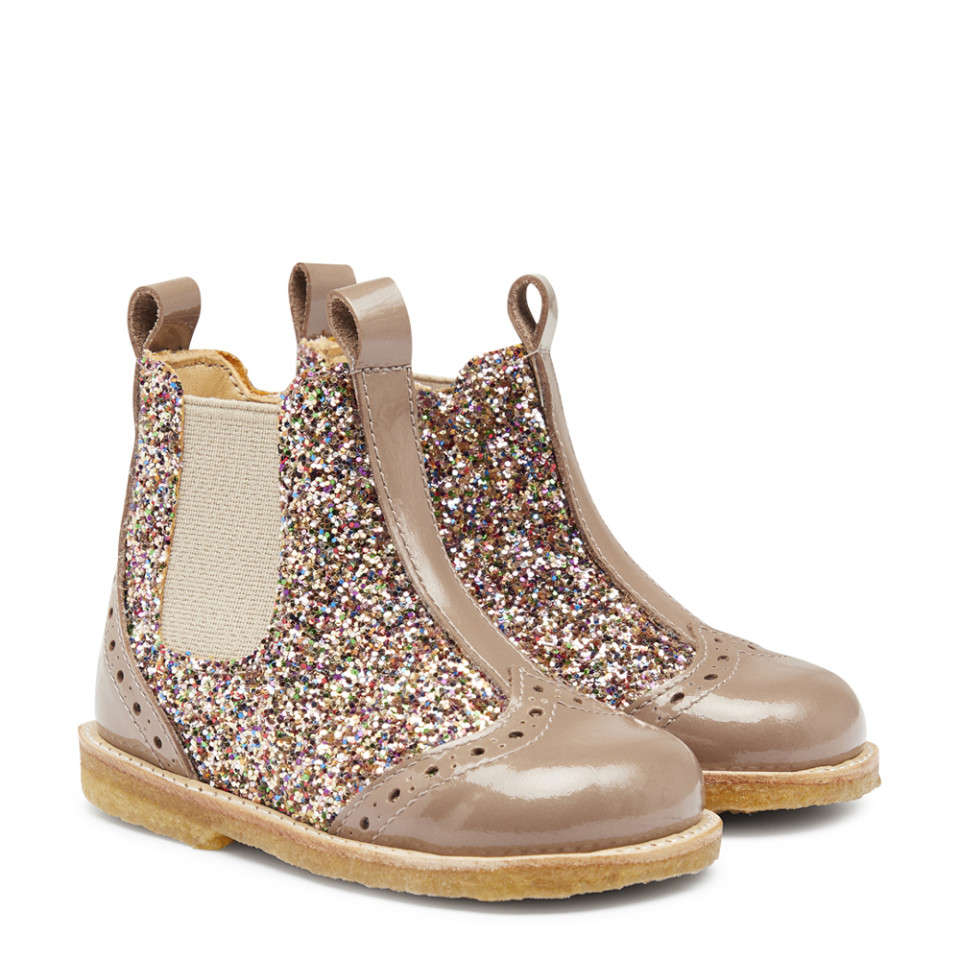 Glitter chelsea støvler