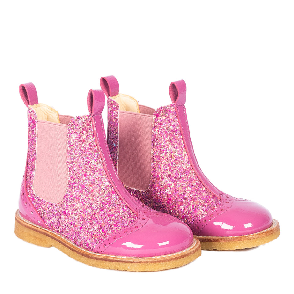 Glitter chelsea støvler