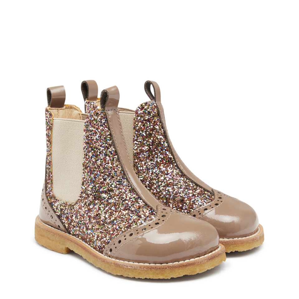 Glitter chelsea støvler