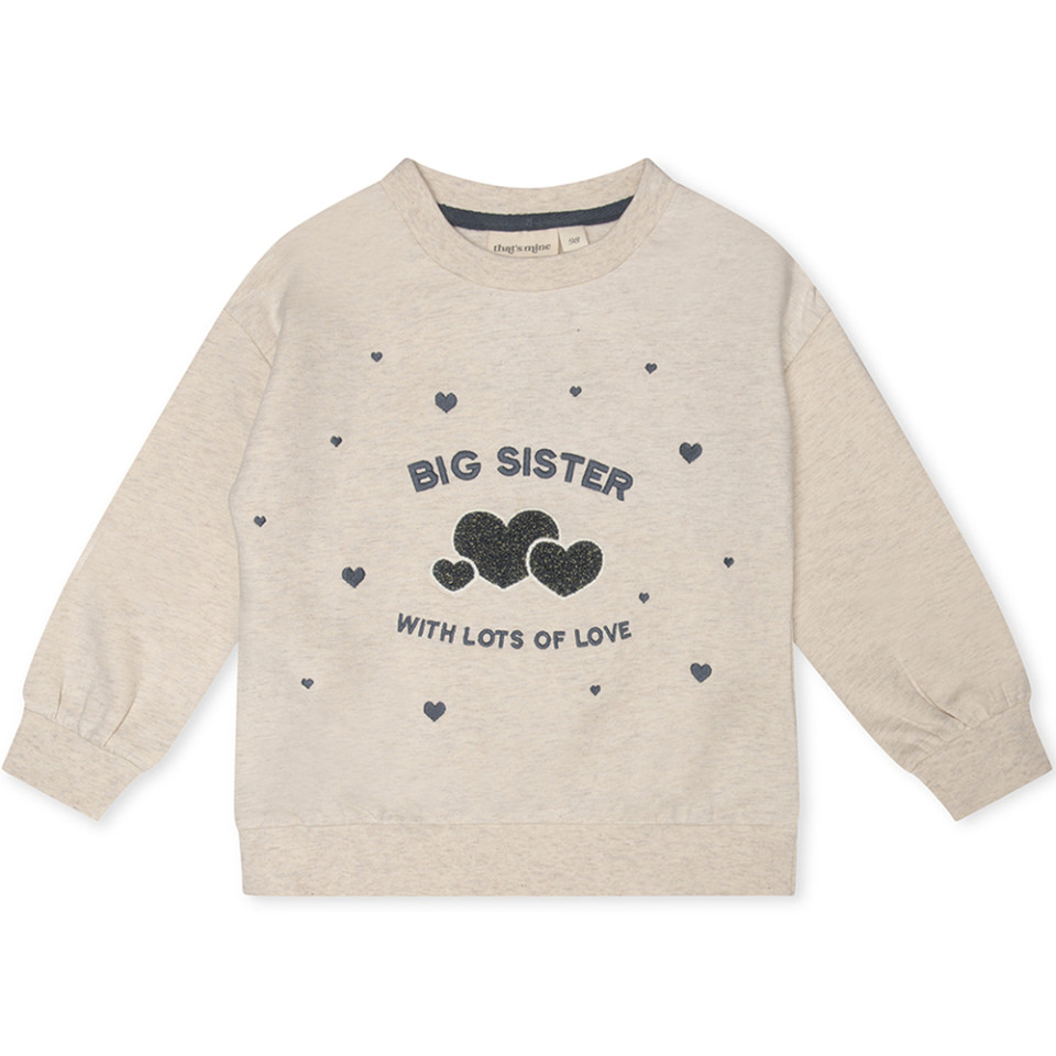 Organic big sister sweatshirt