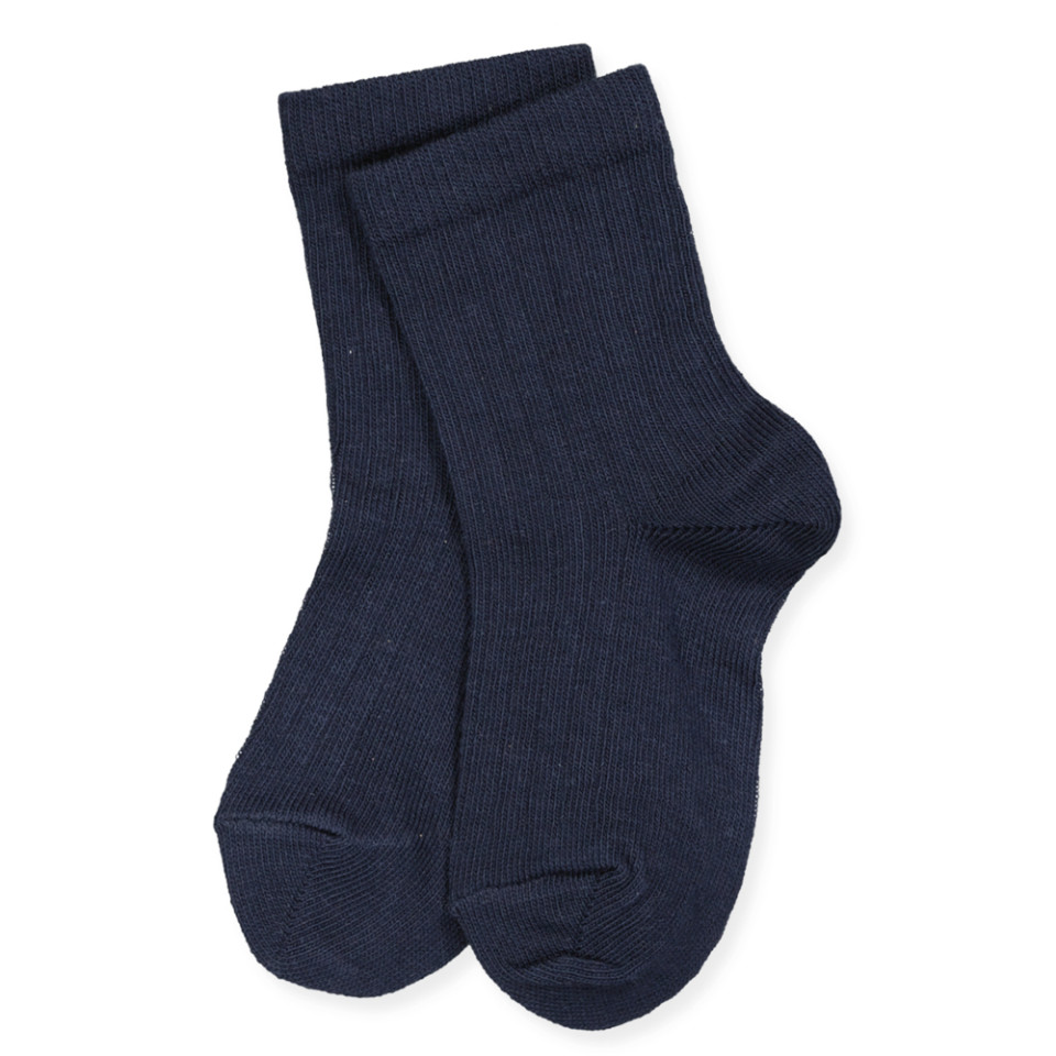 Navy rib strømper