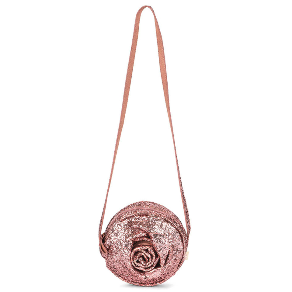 Rose glitter taske