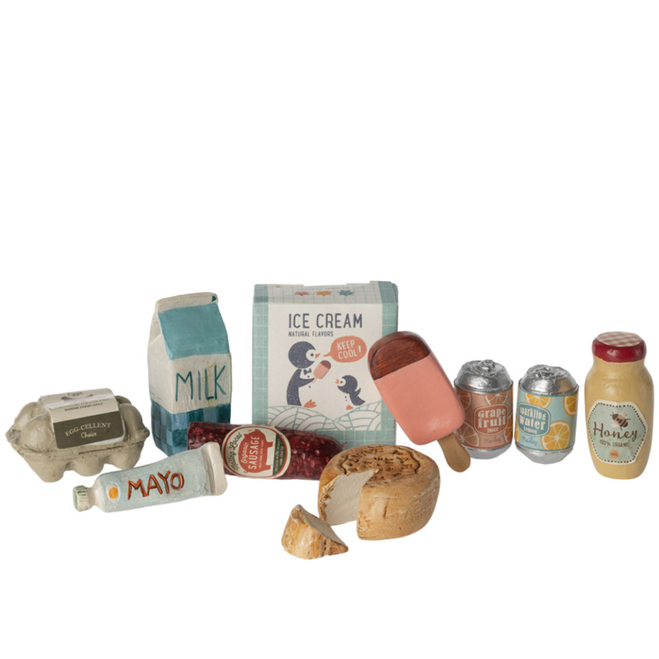 Miniature købmandssæt