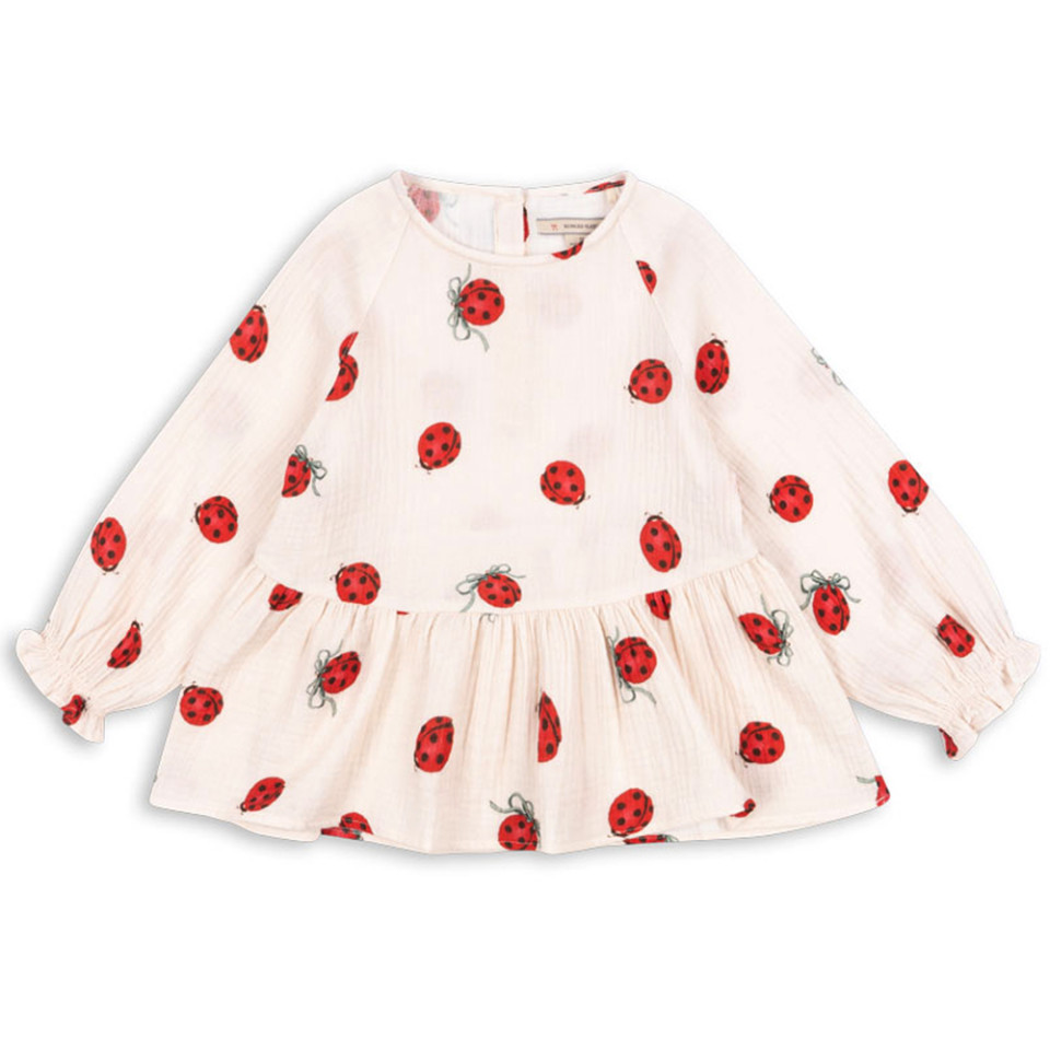 Organic Coco ladybug bluse