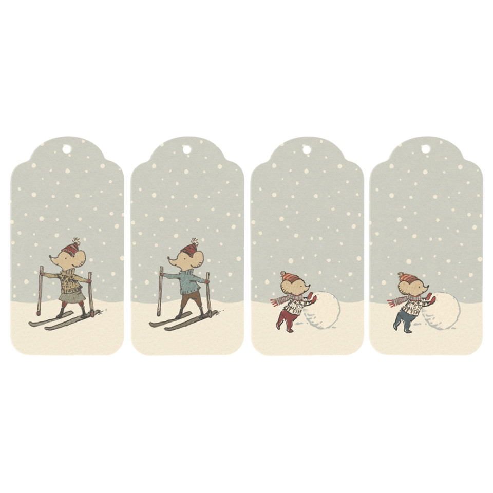 Julegavemærker - 12 stk.