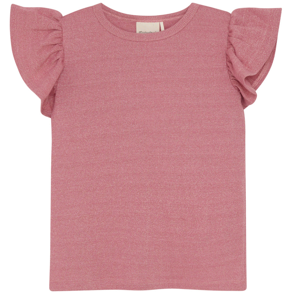 Organic Glitter rib t-shirt