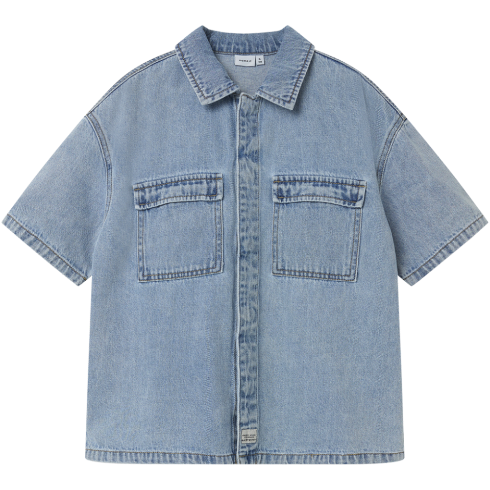 Nkmhalf denim skjorte