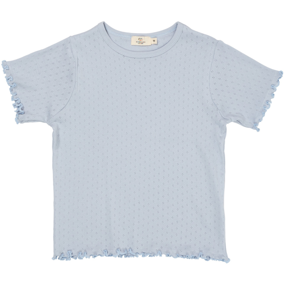 Organic pointelle t-shirt