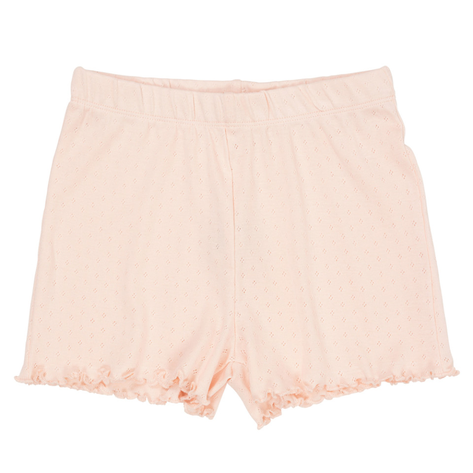 Organic pointelle shorts