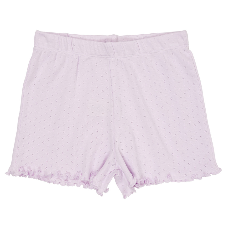 Organic pointelle shorts