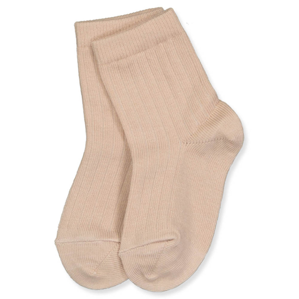 Rose dust rib strømper