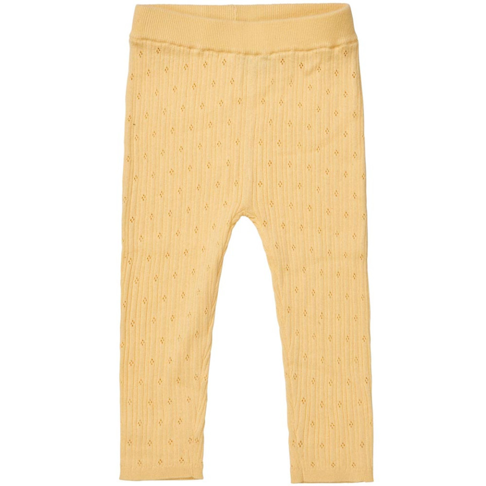 Organic pointelle leggings