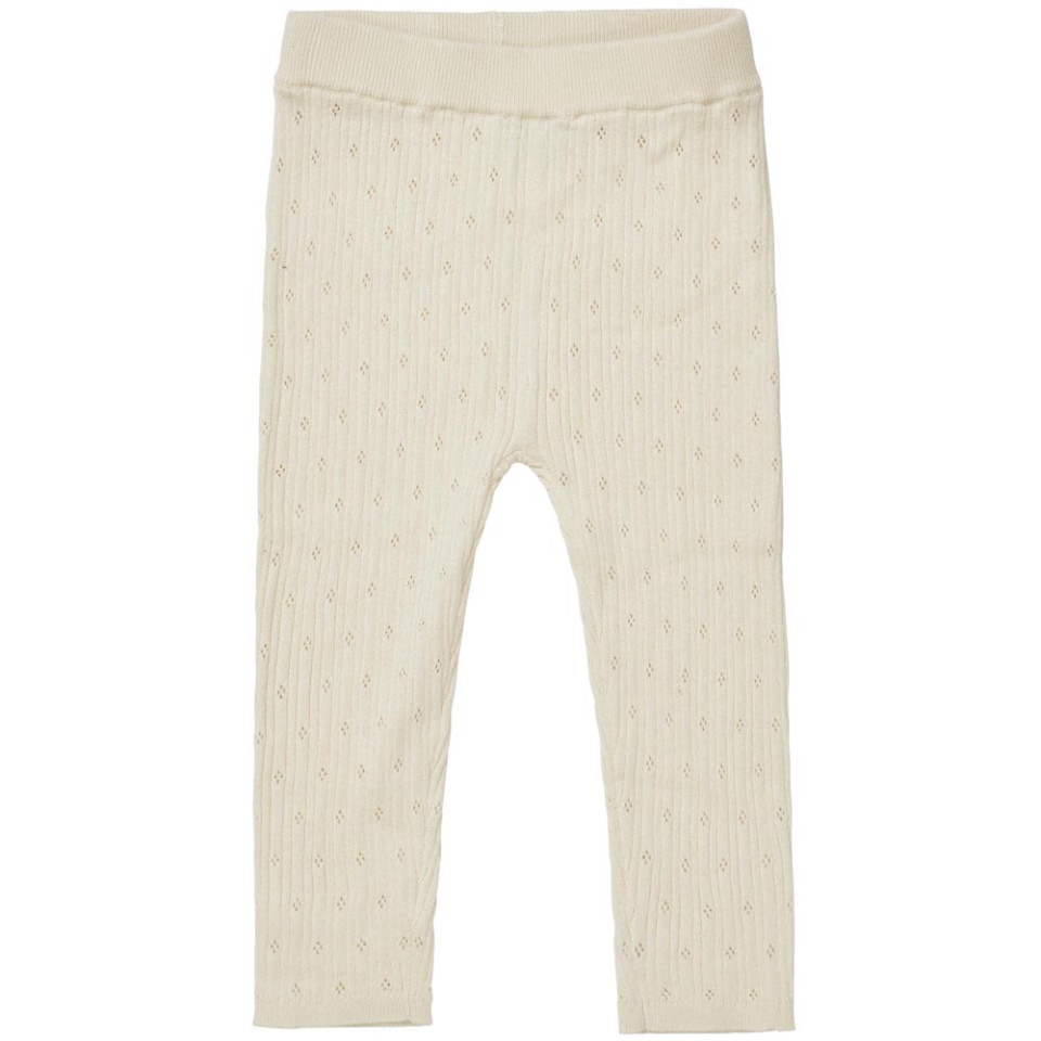 Organic pointelle leggings