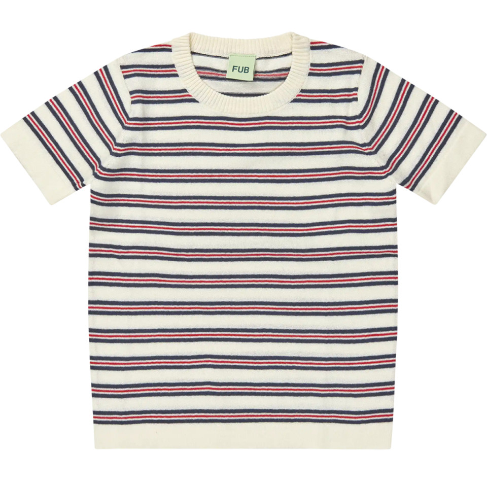 Organic stribet t-shirt