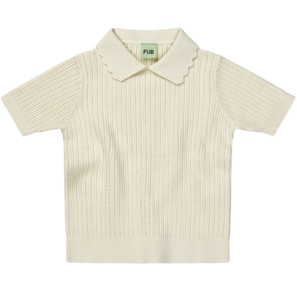 Organic pointelle rib t-shirt