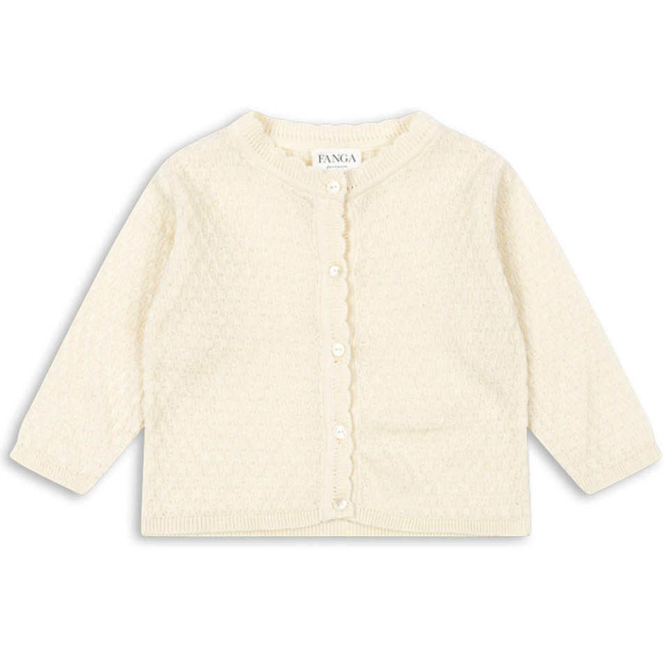 Organic Venti pointelle cardigan
