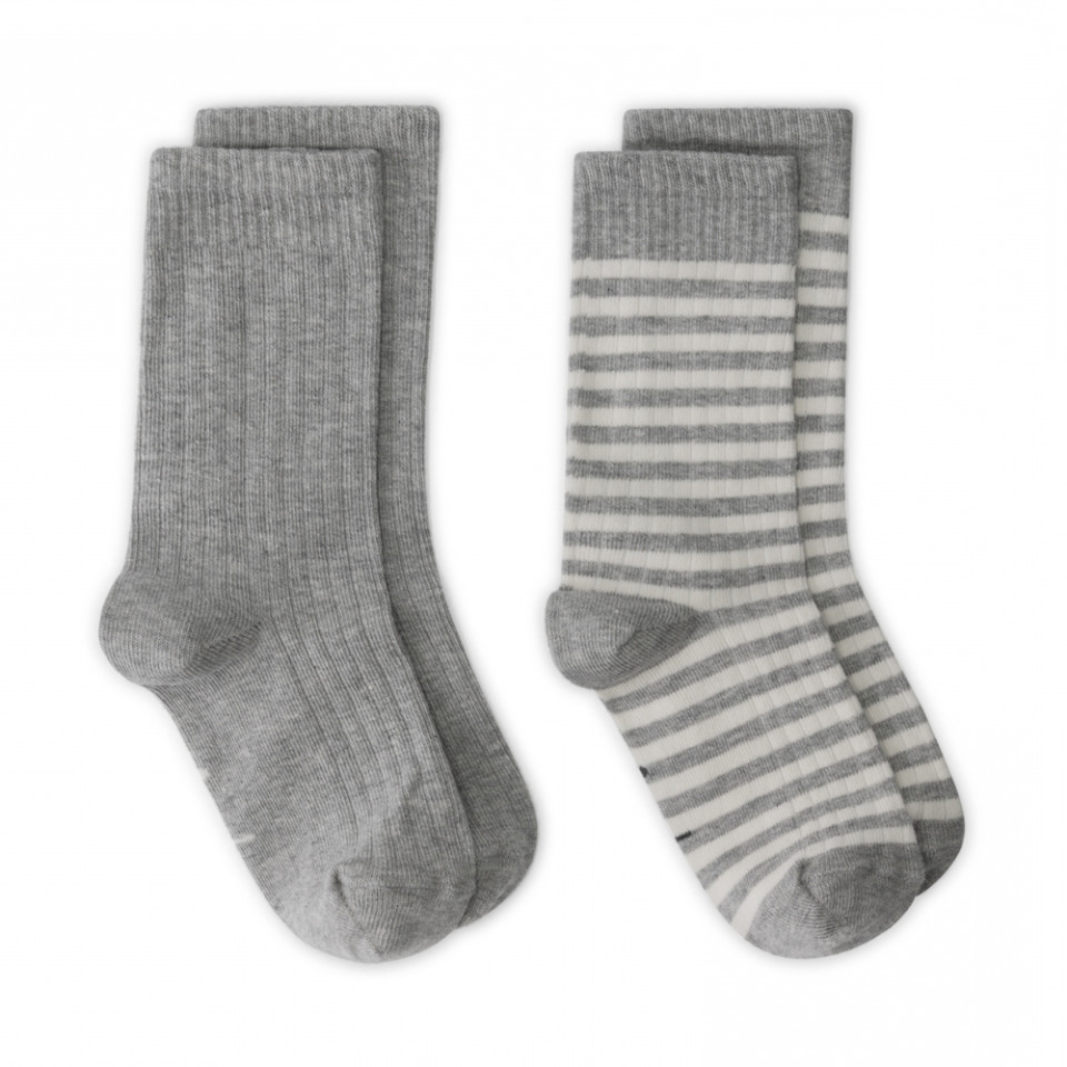 2-pak rib strømper