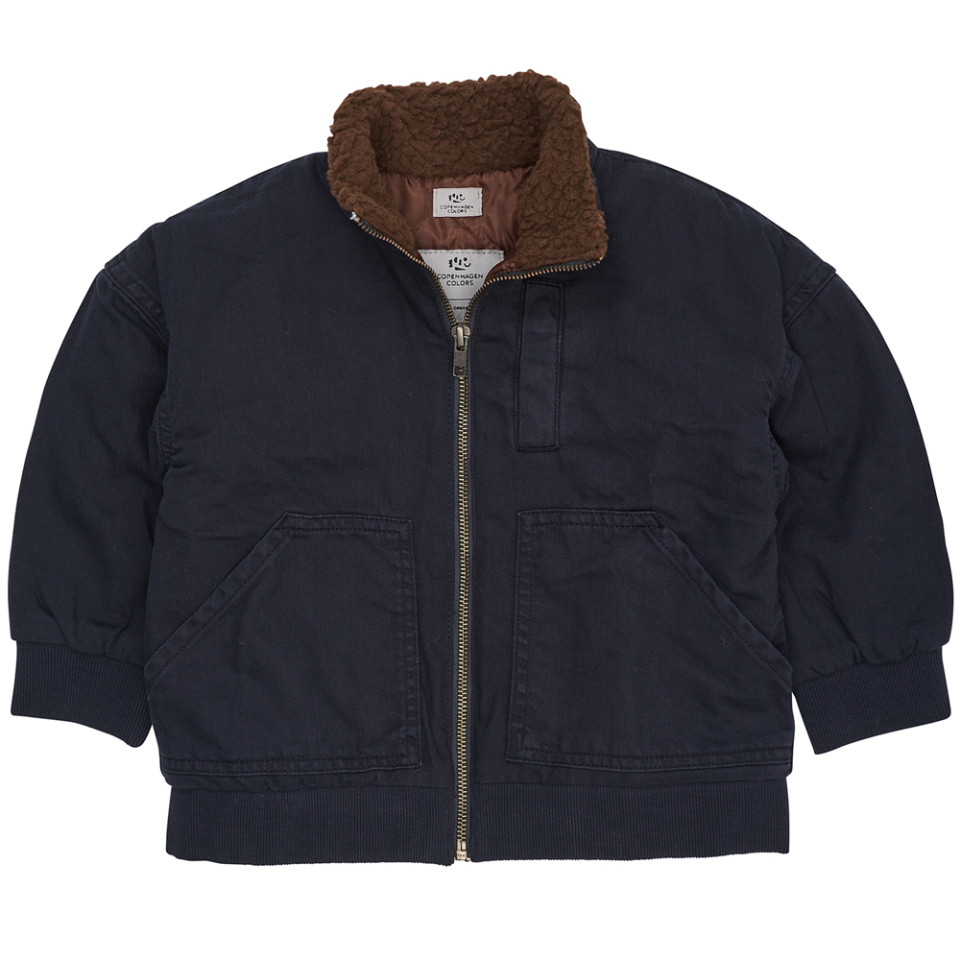 Organic bomber jakke