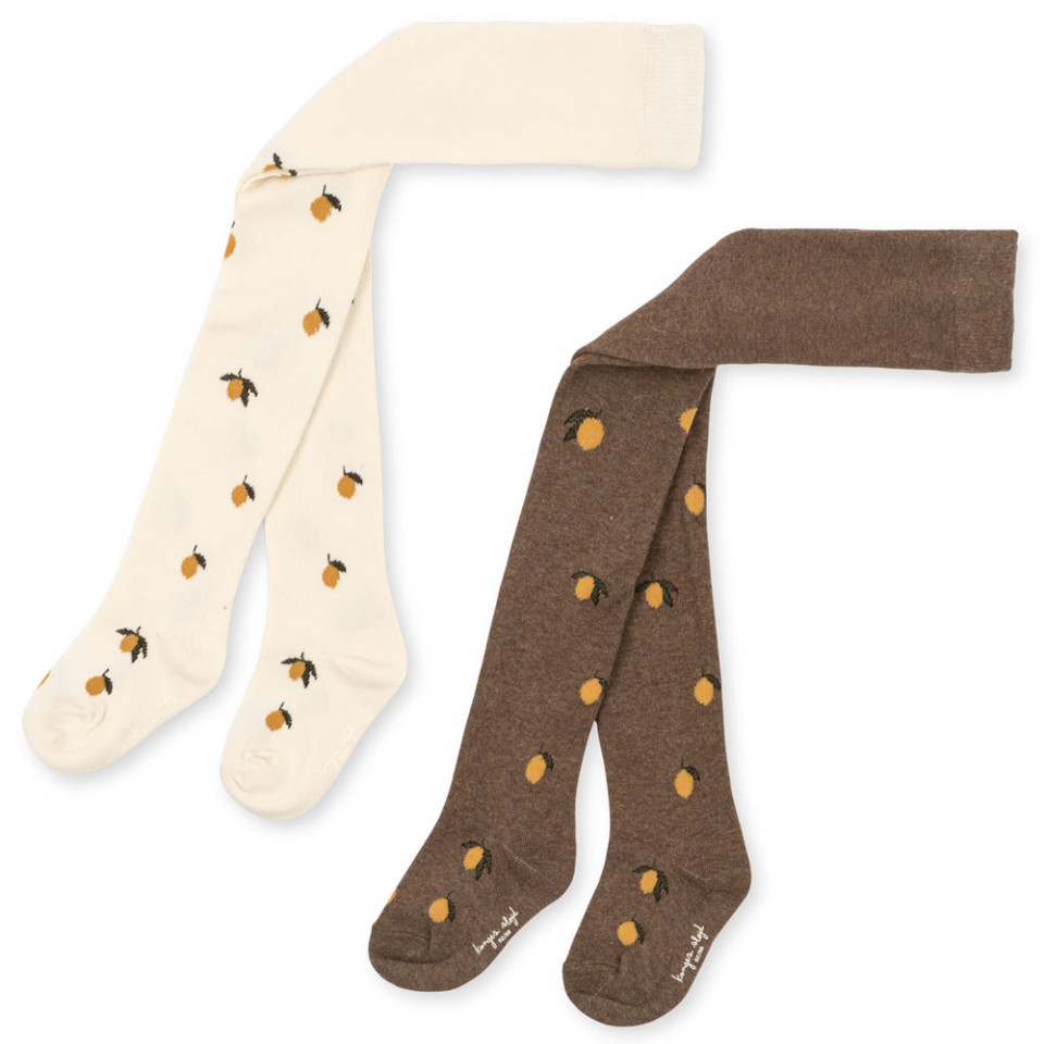 2-pak Jaquard strømpebukser