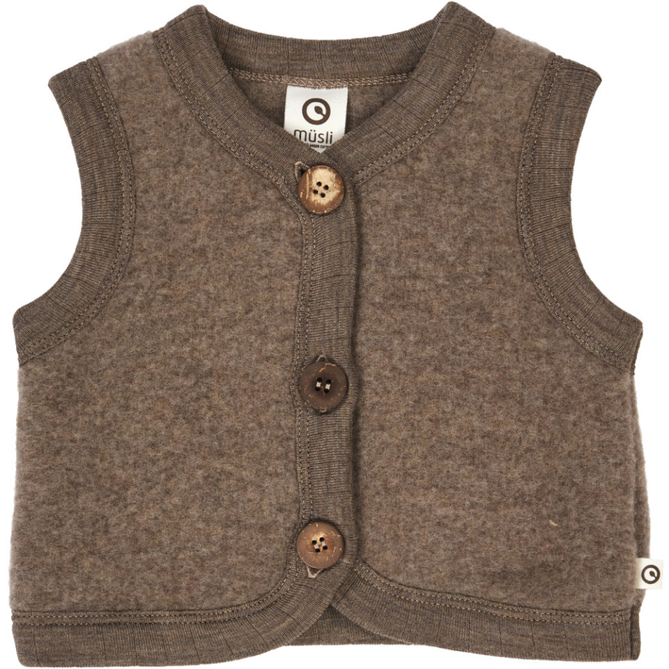 Woolly uldfleece vest
