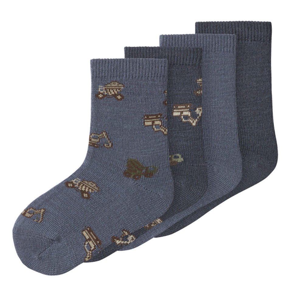 Nmmwak merionuld 4-pak strømper