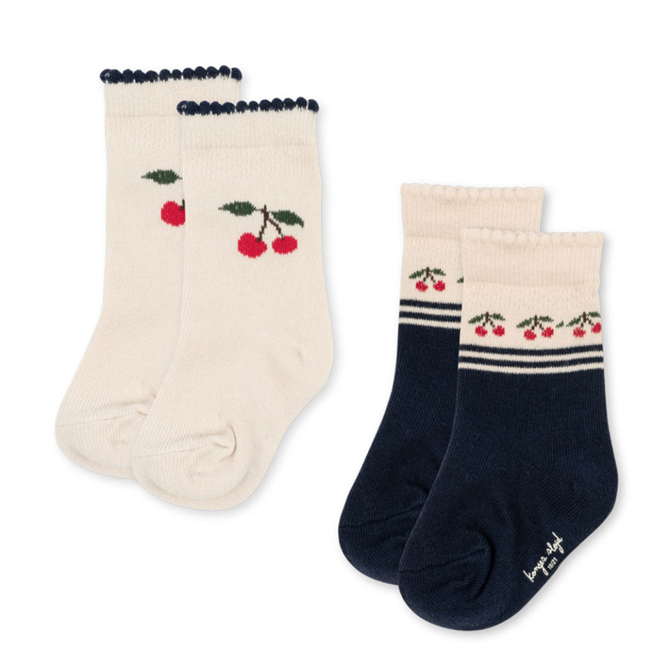 2-pak Jaquard strømper