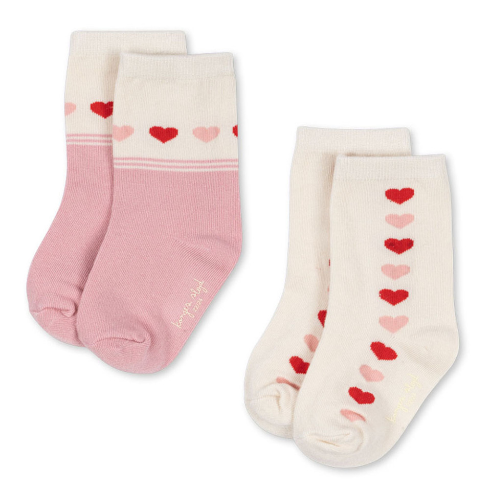 2-pak Jaquard strømper