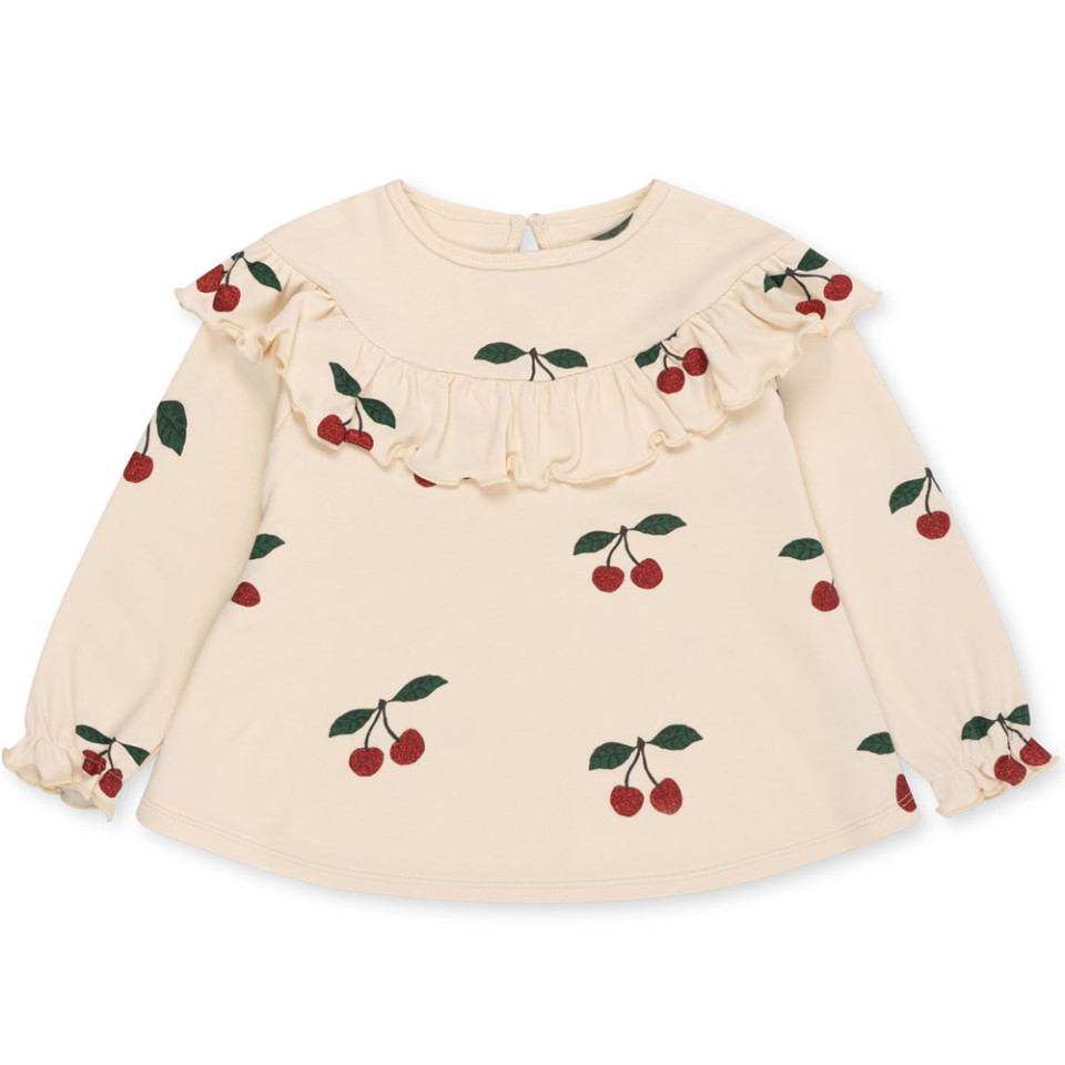 Organic Malli glitter bluse