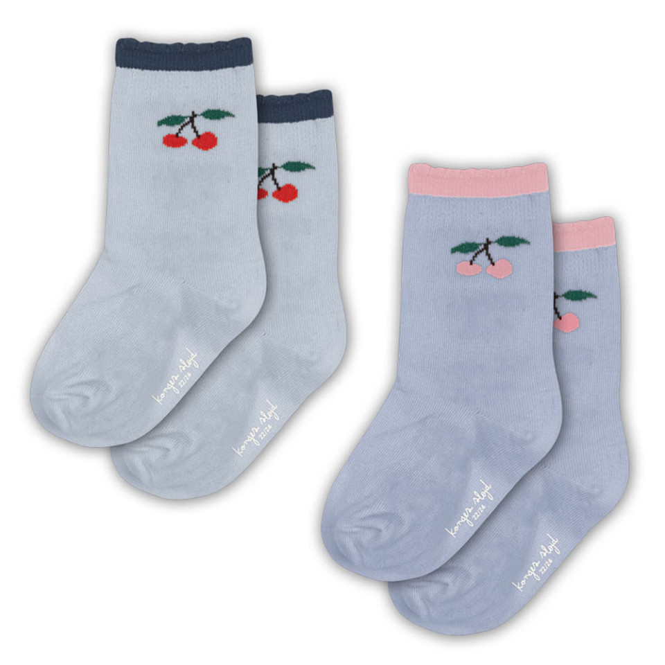 2-pak Jaquard strømper