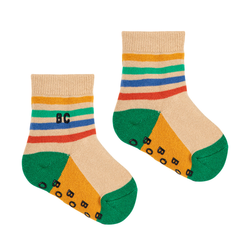 Stripes anti-slip strømper