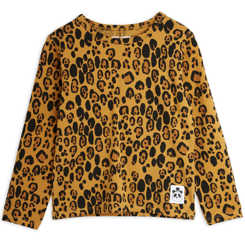 Lyocell leopard bluse