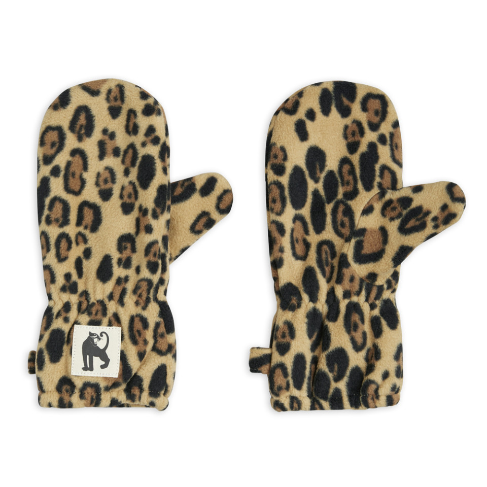 Recycled leopard fleeceluffer