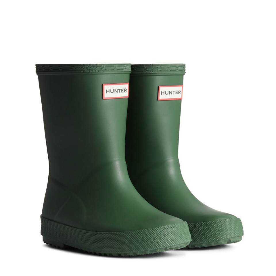 Mørkegrønne gummistøvler