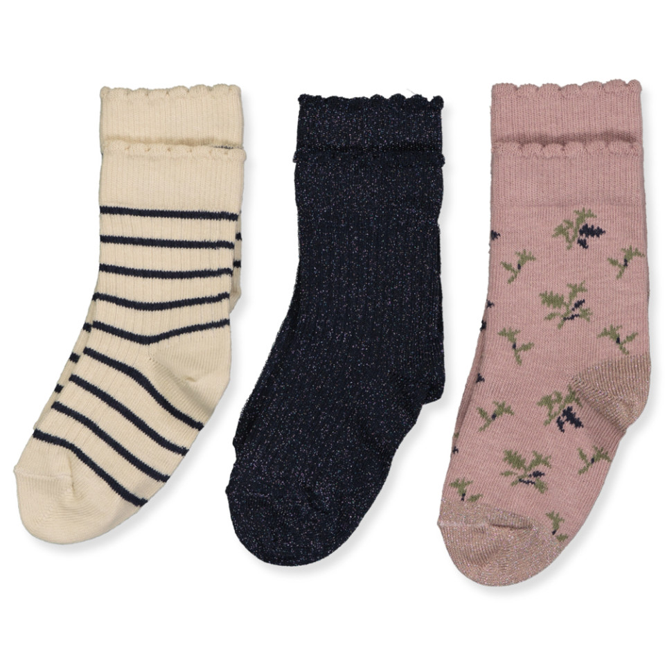 3-pak Thora strømper