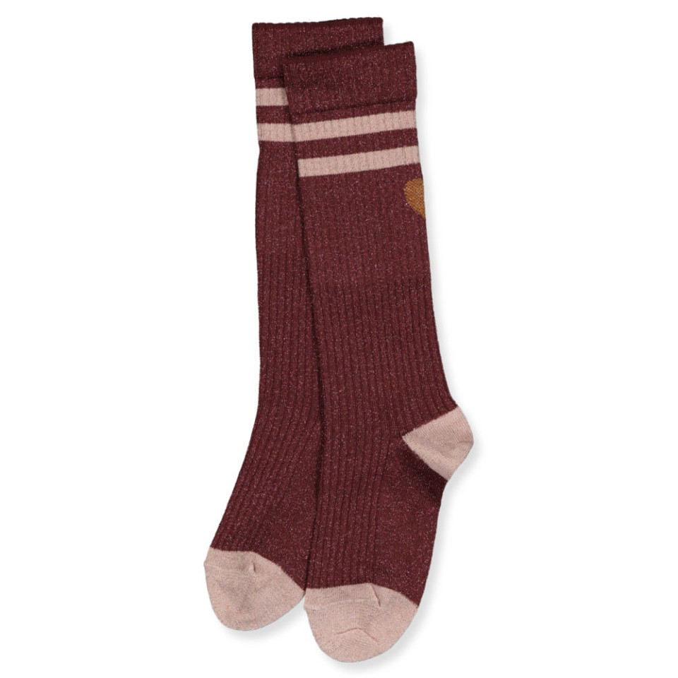 Elga glitter knæstrømper