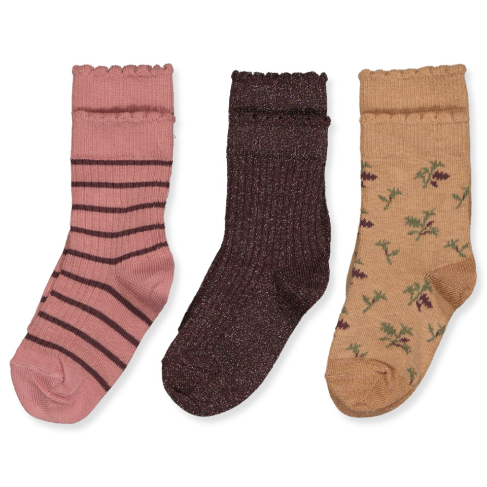 3-pak Thora strømper