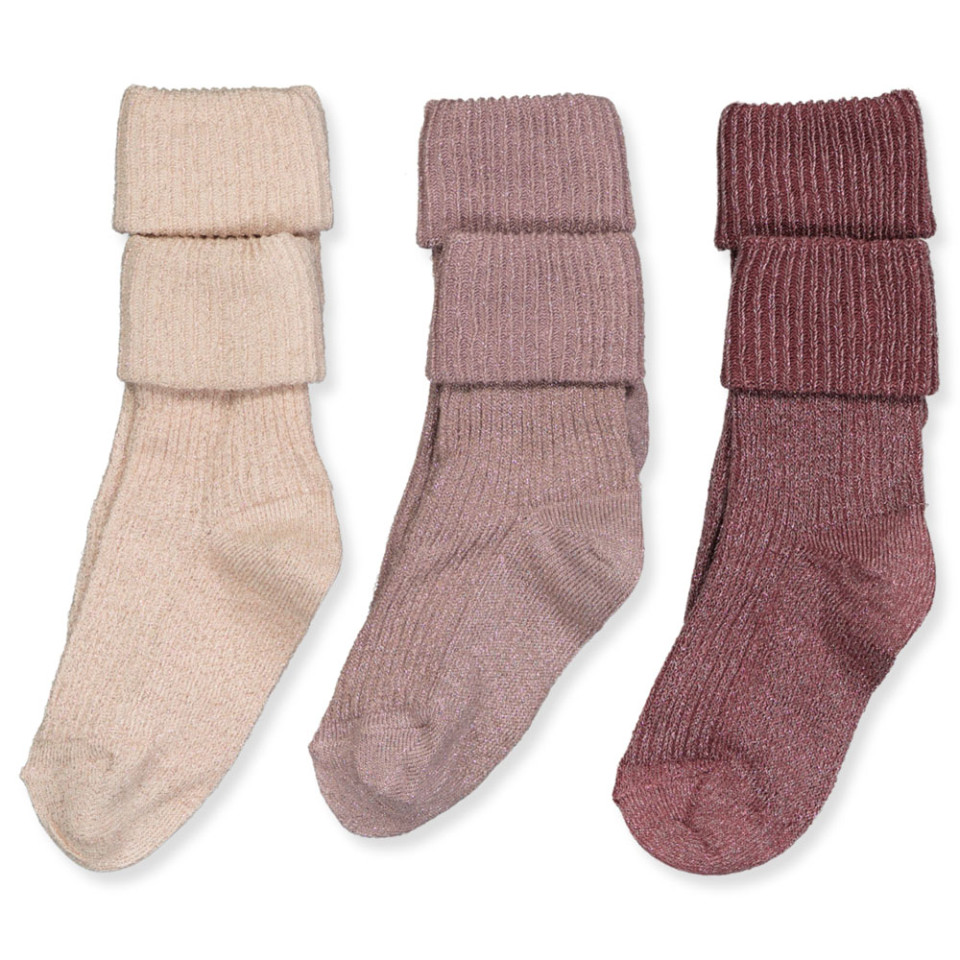 3-pak Ida glitter strømper