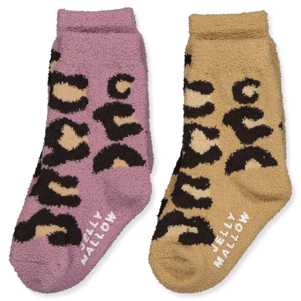 2-pak leopard strømper