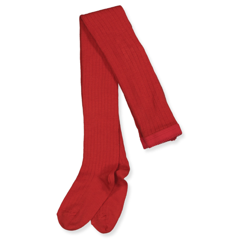 Rib uldstrømpebukser