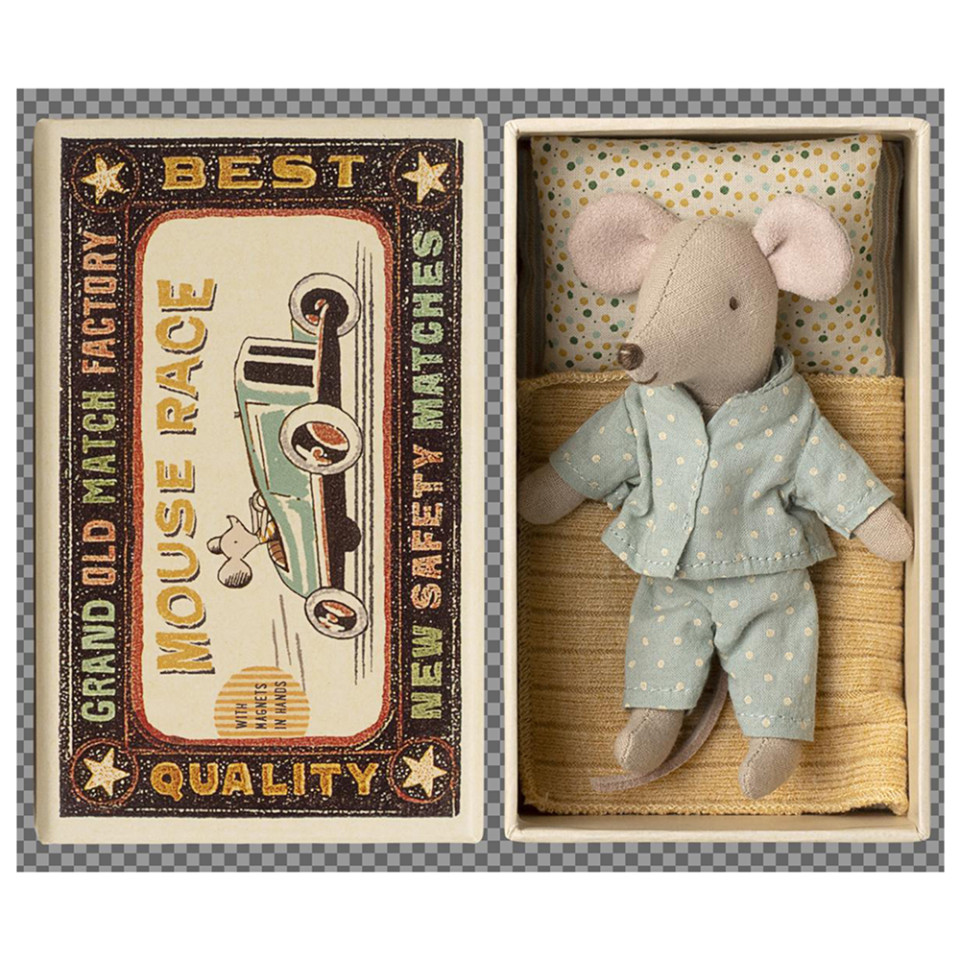 Lillebrormus i æske