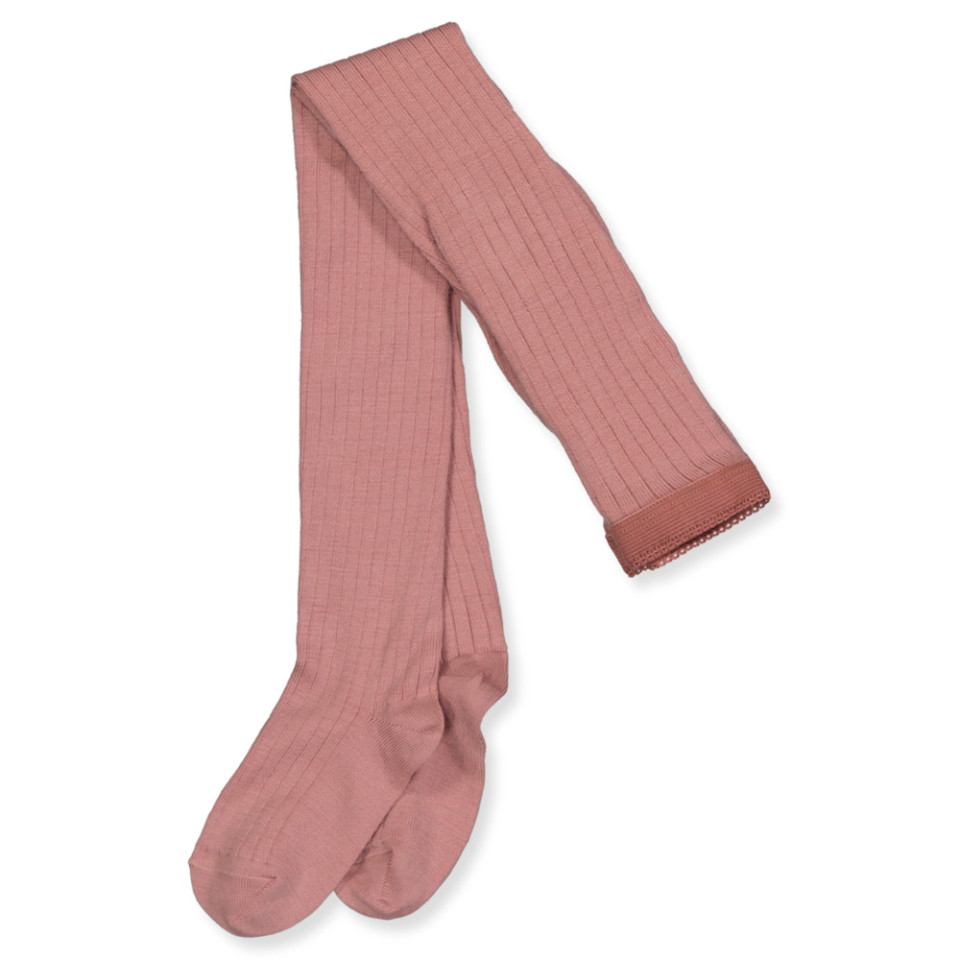 Rib uldstrømpebukser