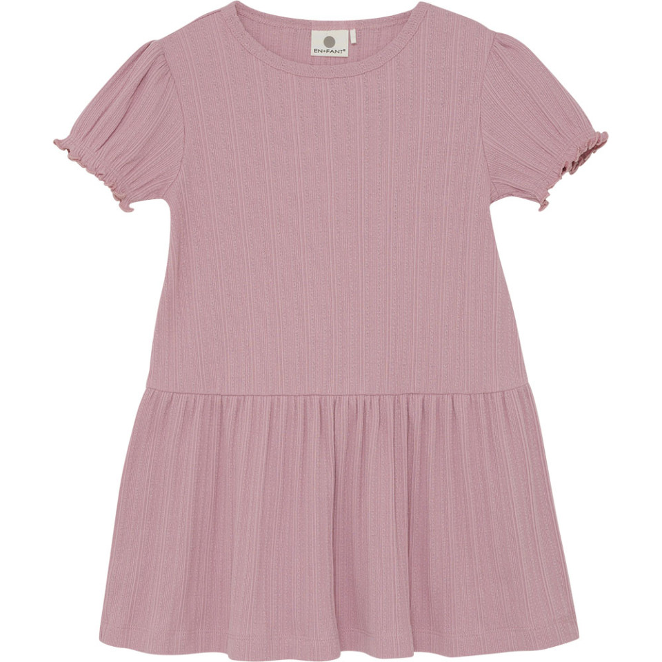 Organic pointelle kjole