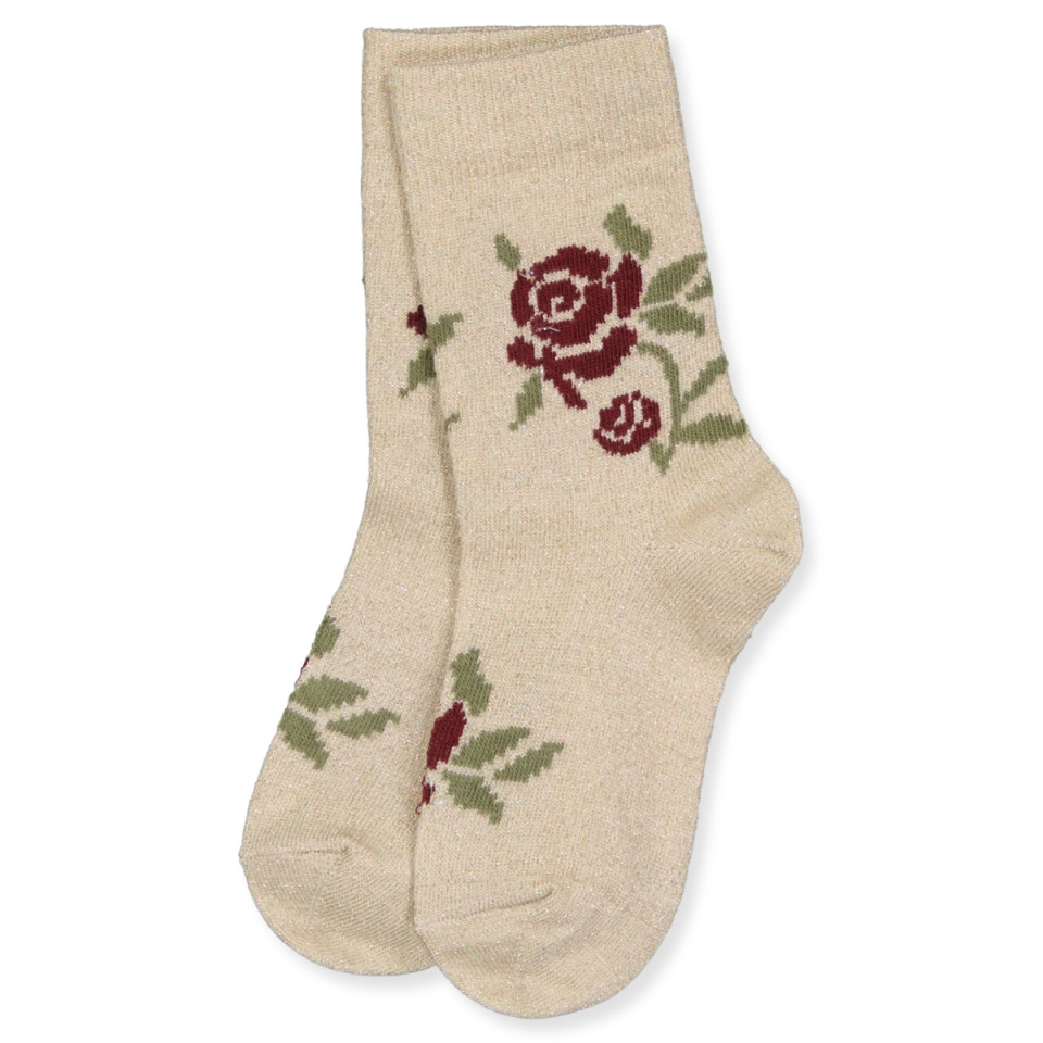 Rosa glitter strømper