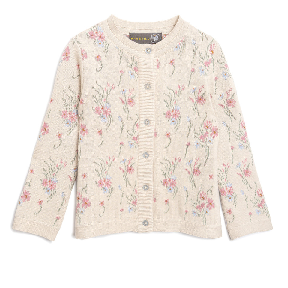 Organic Flower strikcardigan