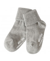 Grå melange basis strømper