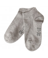 Grå melange ankelstrømper