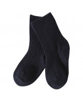 Navy uld strømper